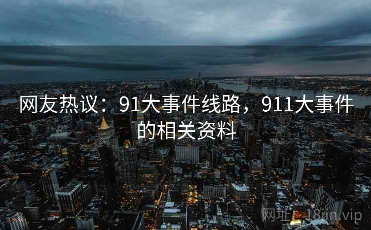 网友热议：91大事件线路，911大事件的相关资料
